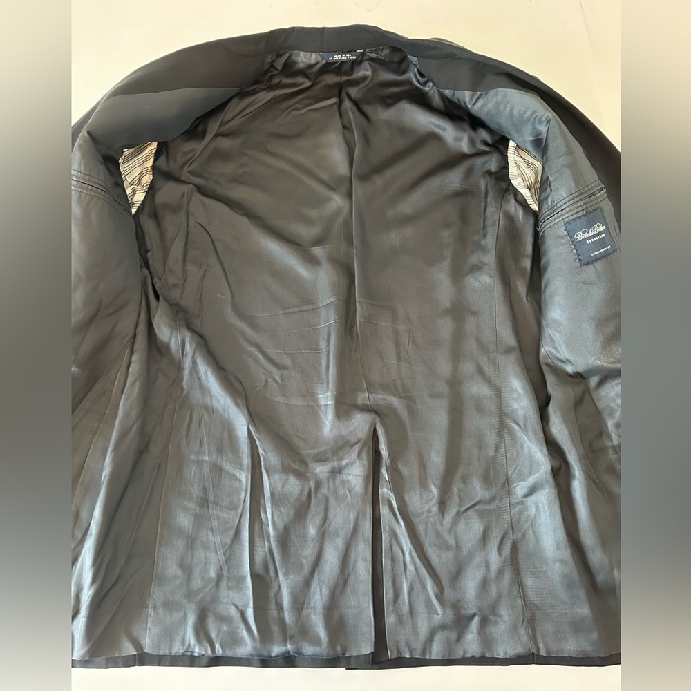 Brooks Brothers BrooksEase black 2‎ button mens blazer jacket size 43 Regular - Picture 9 of 11